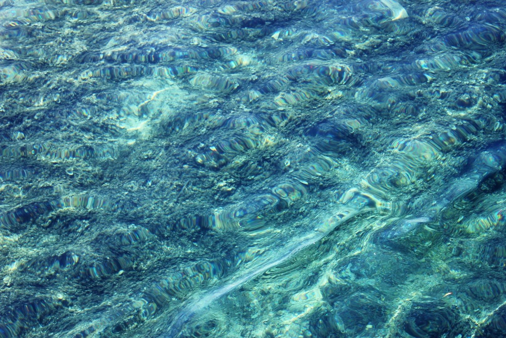 Bateau à vision sous-marine croisant entre les îles corses